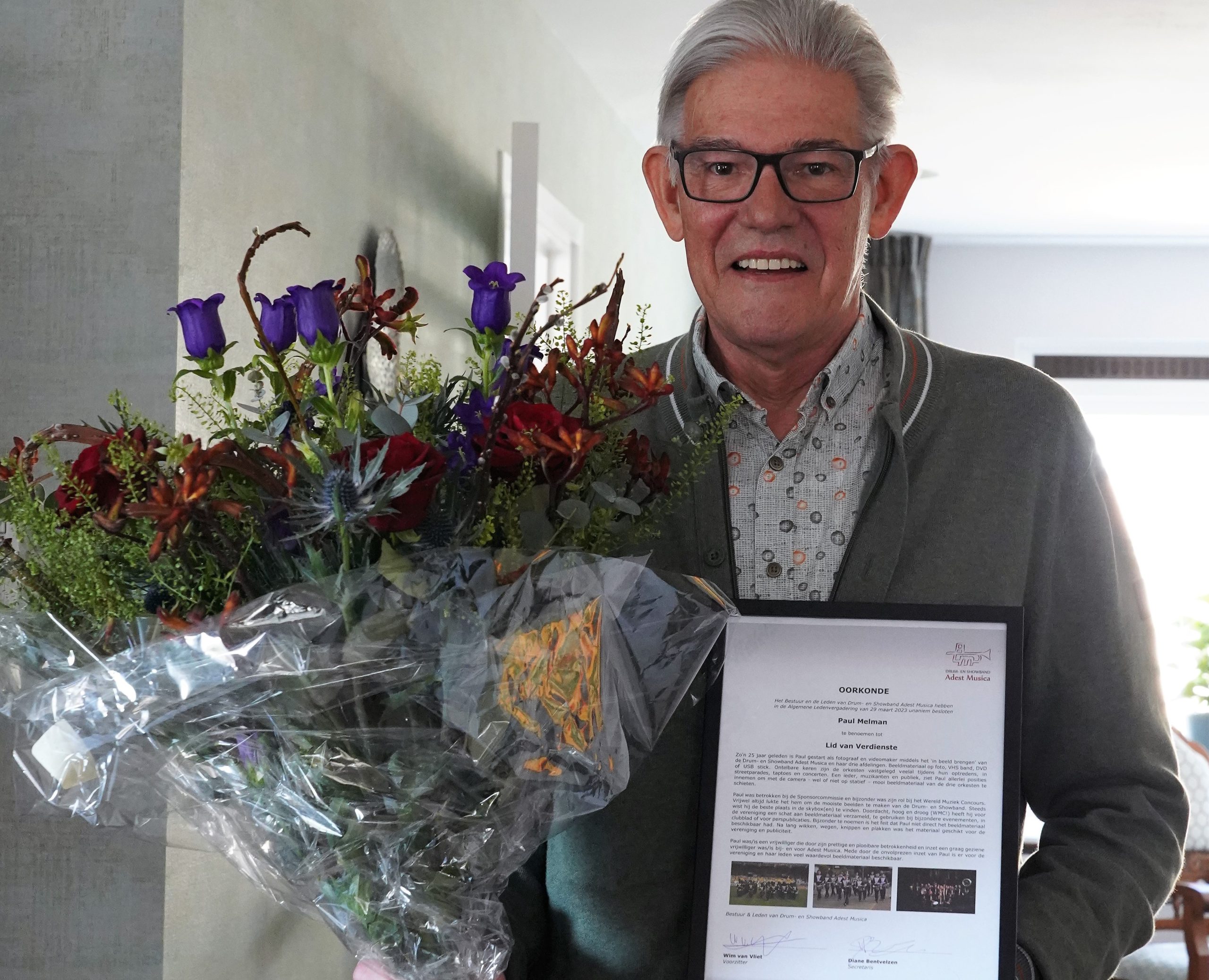 Paul Melman benoemd tot Lid van Verdienste