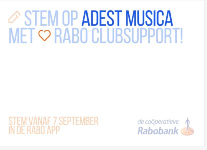 ADEST MUSICA deelnemer RABO Club Support